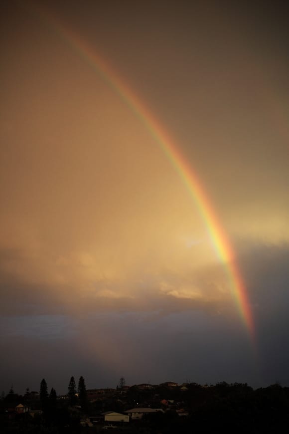 Rainbow at Dusk