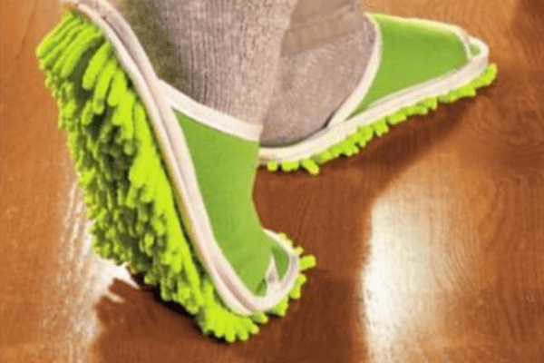 Awesome Products: Microfibre house slippers that dust, sweep and polish as you walk