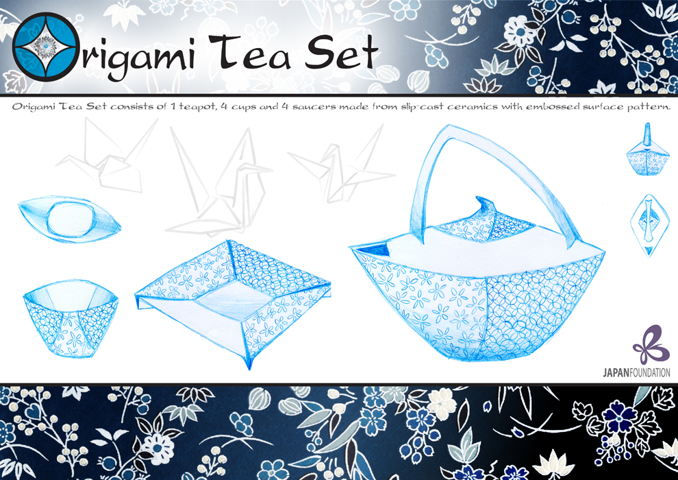 Origami Tea Set