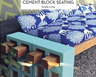 Awesome DIY Inspiration: DIY Cement Block Bench - Design Intuition