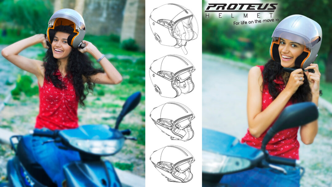 Proteus Folding Motorcycle Helmet